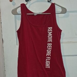 Gildan Maroon Tank Top with White Lettering